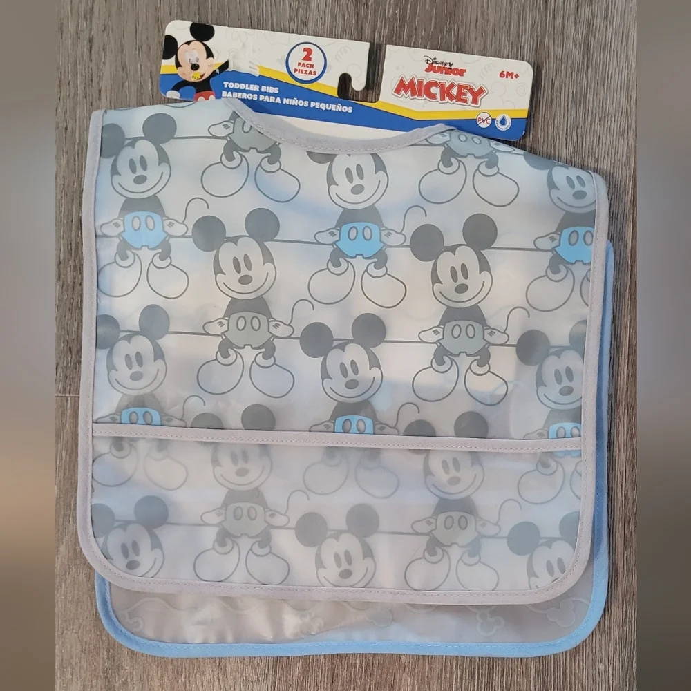 Disney Junior 2 Pack Of Bibs, New With Tags